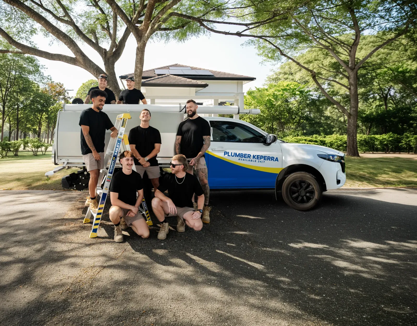 Plumber Keperra team and ute